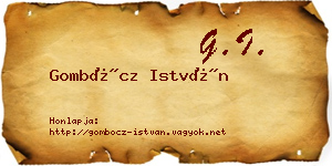 Gombócz István névjegykártya